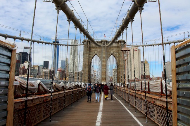 Brooklynský most, Brooklyn, Manhattan, New York, Spojené státy americké (USA)