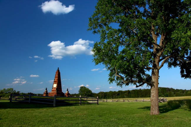 Manassas, Národní bitevní pole, Virginie, USA