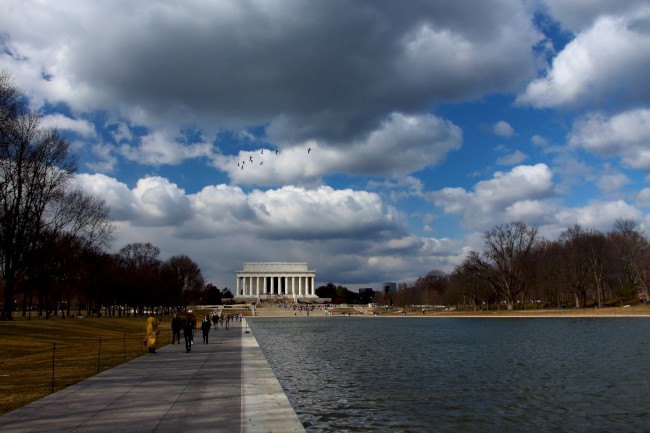 Lincolnův památník, Zrcadlící bazén, Washington D.C., Spojené státy americké (USA)