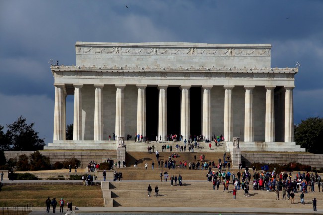 Lincolnův památník, Zrcadlící bazén, Washington D.C., Spojené státy americké (USA)