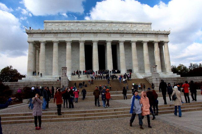 Lincolnův památník, Zrcadlící bazén, Washington D.C., Spojené státy americké (USA)