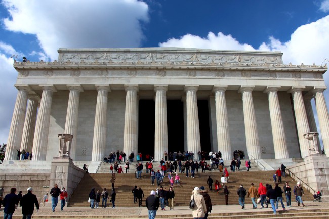 Lincolnův památník, Zrcadlící bazén, Washington D.C., Spojené státy americké (USA)