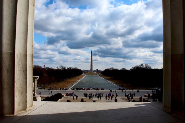 Lincolnův památník, Zrcadlící bazén, Washington D.C., Spojené státy americké (USA)