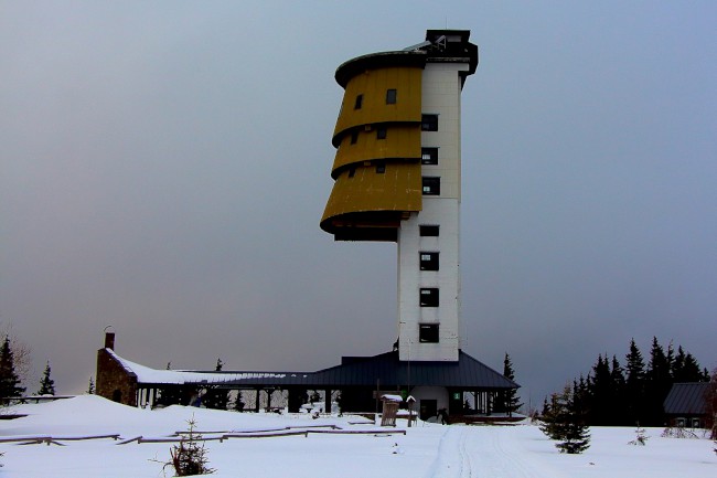 Výstup na horu Poledník, Prášily, Běžecké lyžování, Šumava