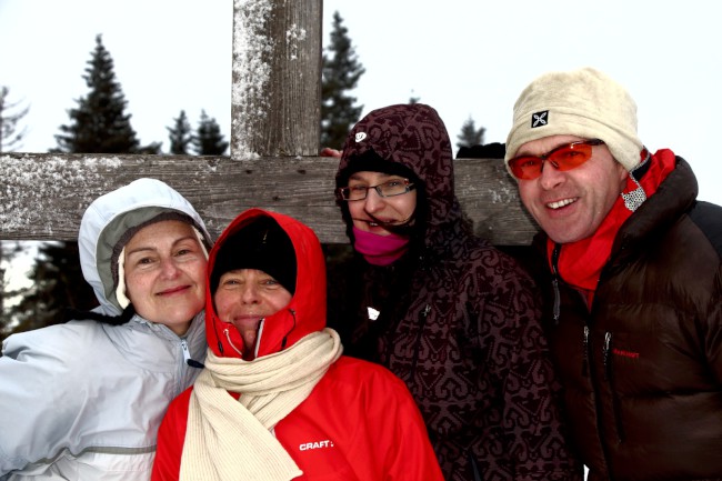 Výstup na horu Poledník, Prášily, Běžecké lyžování, Šumava