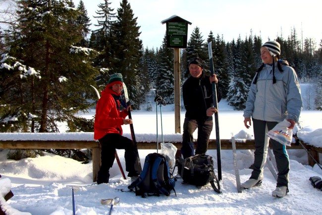 Ledovcové jezero Laka, Stará Hůrka, Běžecké lyžování, Šumava