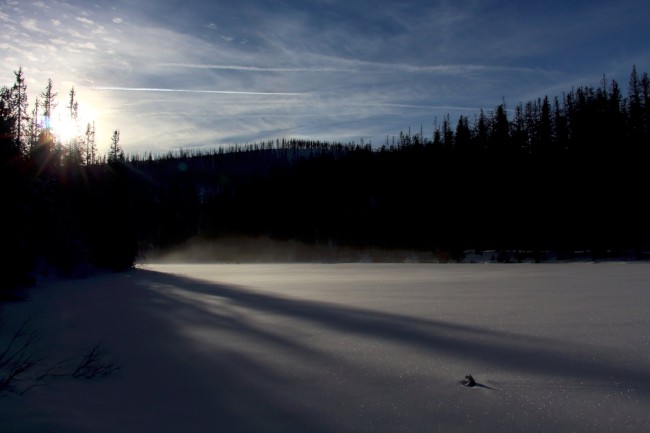 Ledovcové jezero Laka, Stará Hůrka, Běžecké lyžování, Šumava