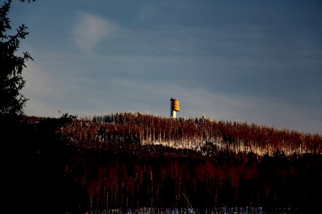 Horní Ždánidla, hora a rozhledna Poledník, Prášily, Běžecké lyžování, Šumava