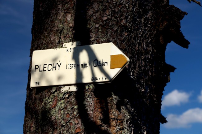 Vrchol Plechý (1378 m), Šumava, Jižní Čechy