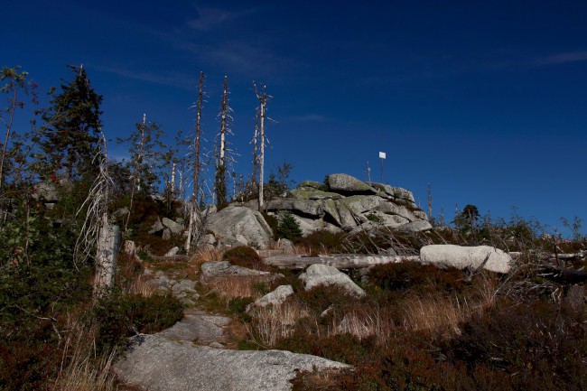 Vrchol Plechý (1378 m), Šumava, Jižní Čechy