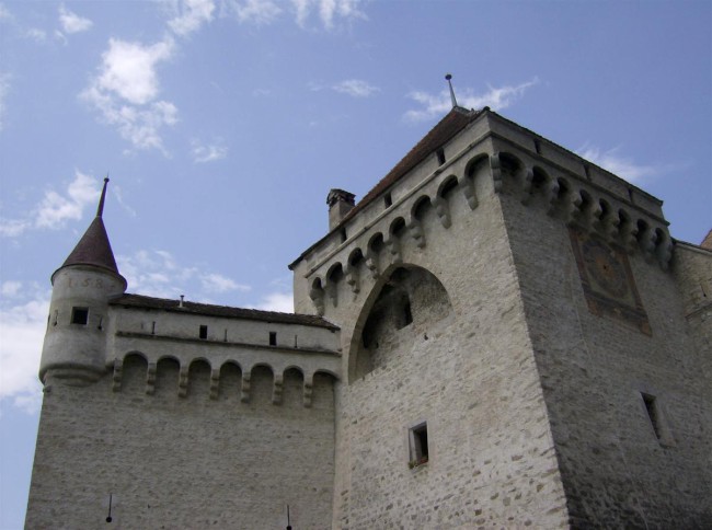 Montreux, Ženevské jezero, Alpy, Masiv Mont Blanc, Alpy, Švýcarsko, Francie