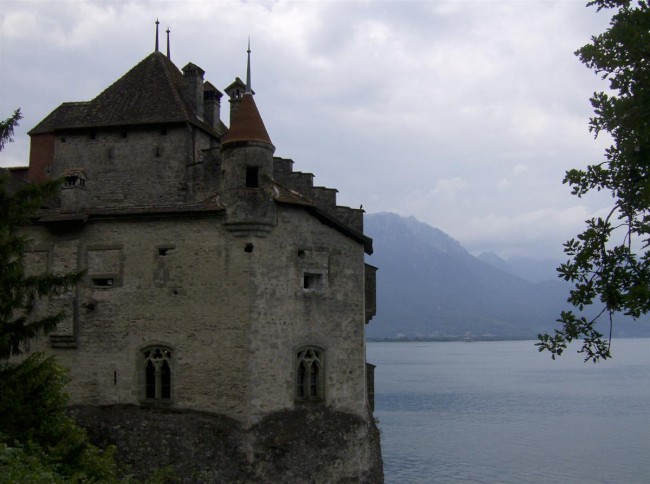 Montreux, Ženevské jezero, Alpy, Masiv Mont Blanc, Alpy, Švýcarsko, Francie